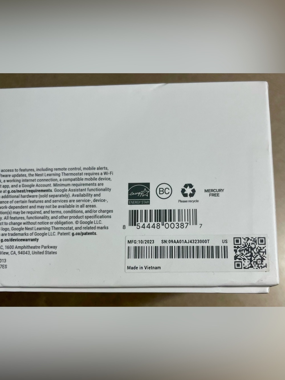 Google Nest Learning Thermostat 3rd Gen Stainless Steel Smart WiFi Open Complete - Picture 2 of 6